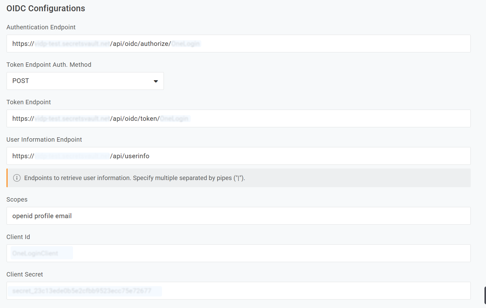 Create trust oidc configurations
