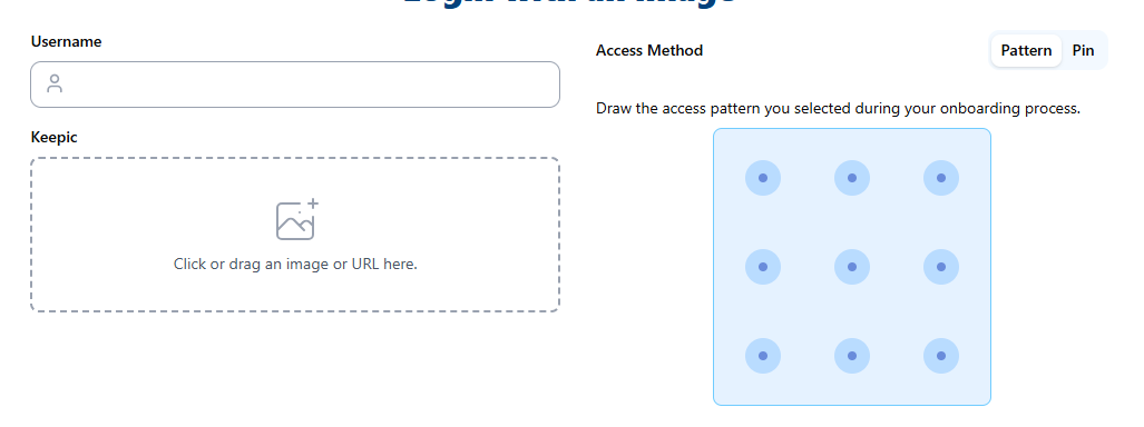 Login Fields pattern