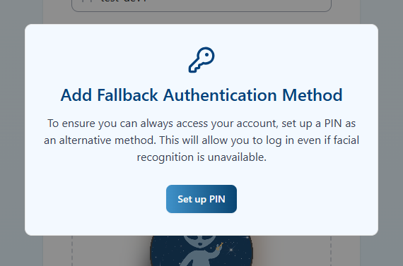 PIN Fallback Required