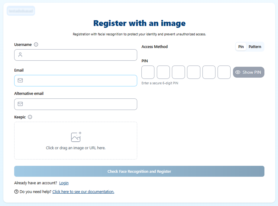 Create Account PIN