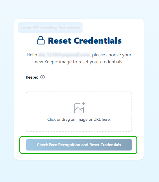 Login Fields face rec