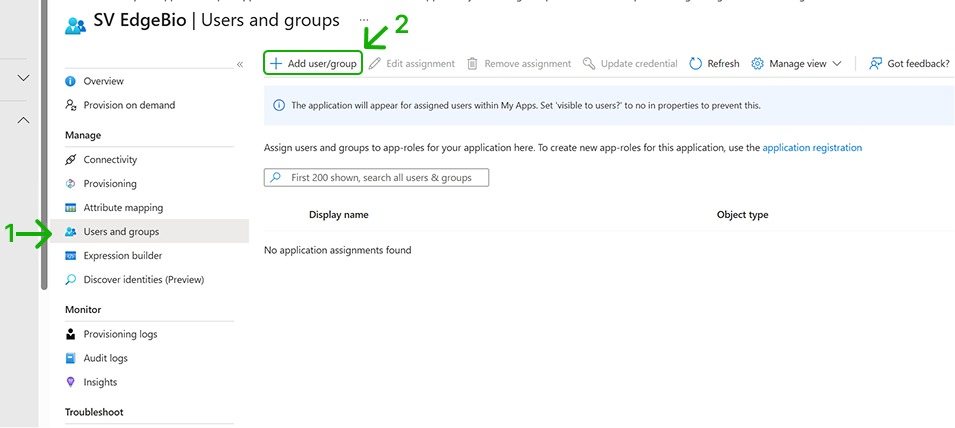 Add user/group