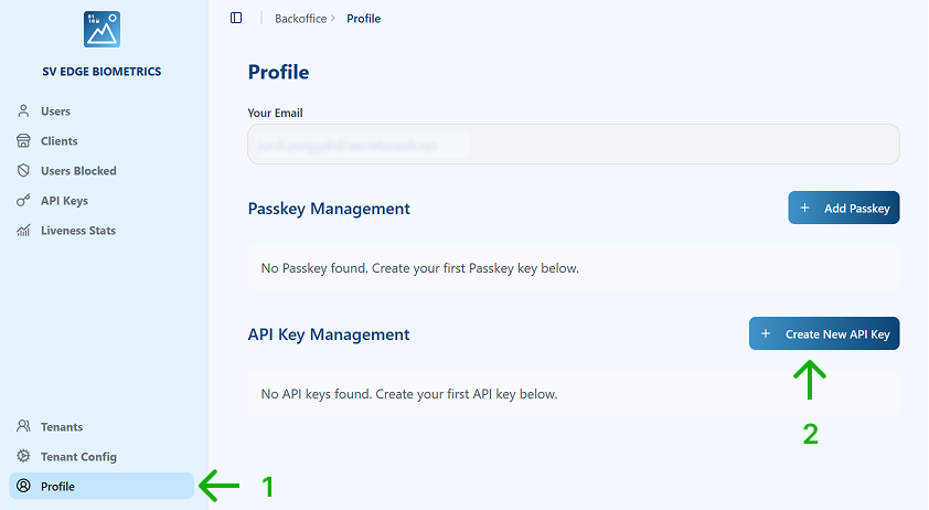 Create New API Key