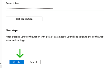 Create button enabled