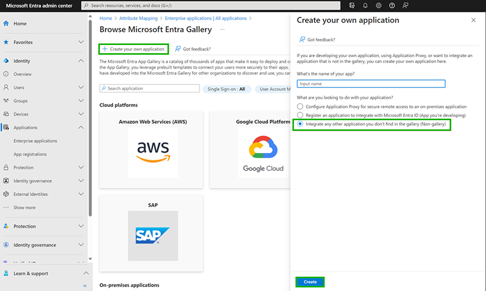 Create your own application