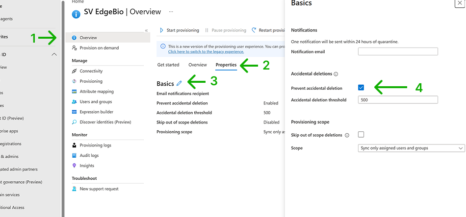 Properties configuration