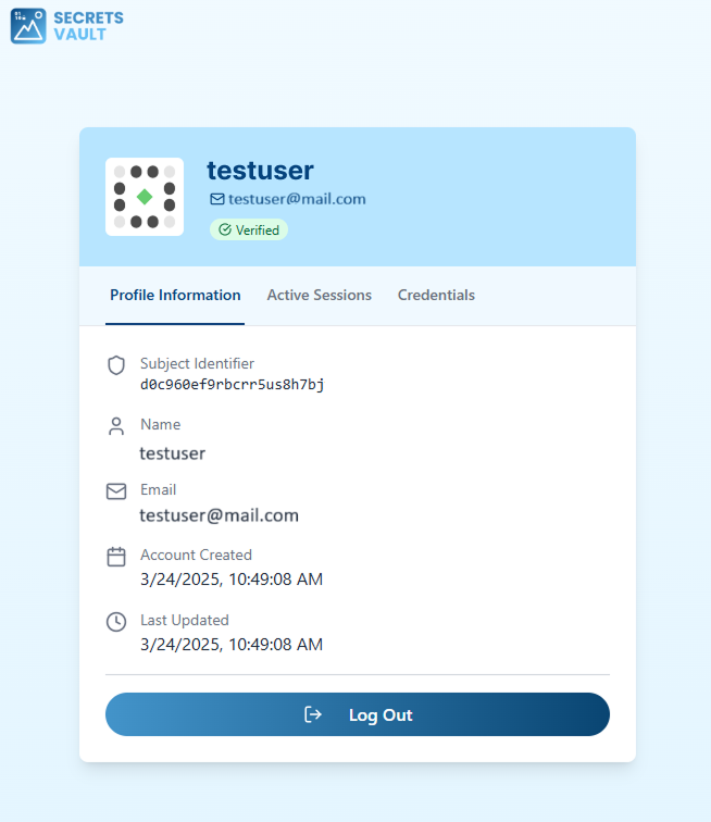 User Information Page
